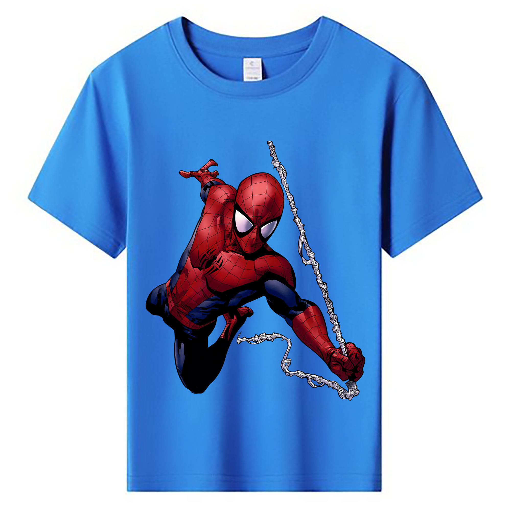 （画像用） Spider Man スパイダーマン 綿100％キッズTシャツ（フロントプリント）